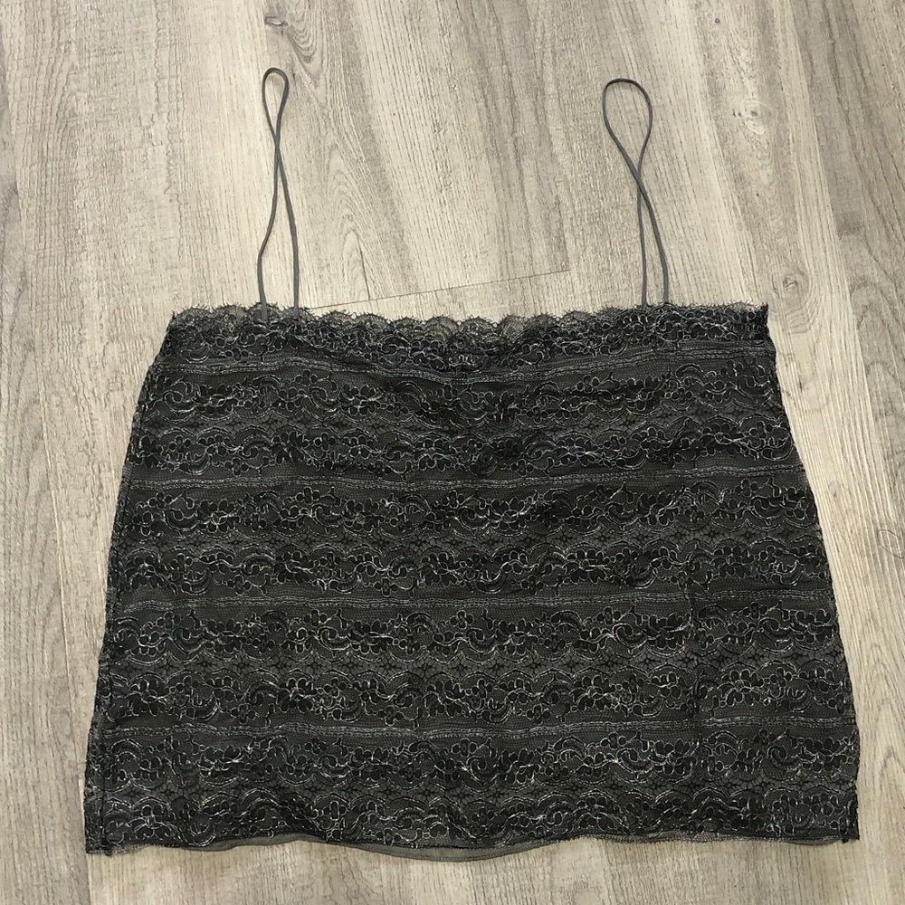 100% SILK lace body Camisole size 10 Ellen Tracy